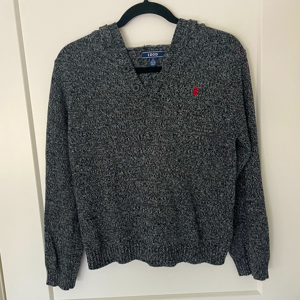 Boys IZOD Hoodie Sweater Pullover 10/12